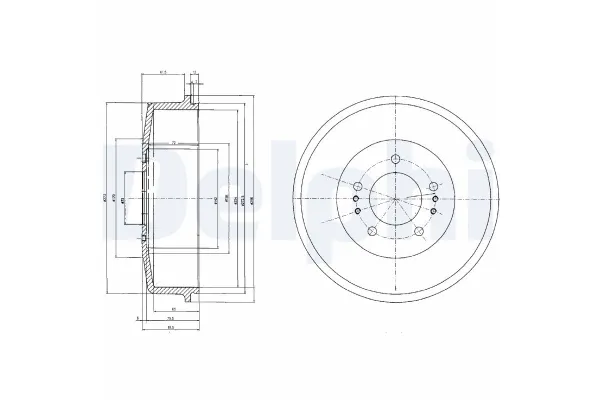Kampana Arka Sağ veya Sol Toyota Corolla (E11)(1997->)  DELPHI BF520