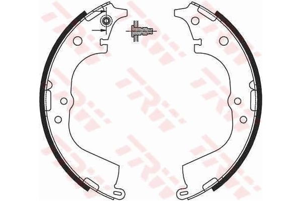 Fren Pabuçlu Balata Arka Toyota HI-ACE (1996->)  TRW GS8693