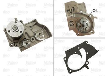 Devirdaim Su Pompası  VALEO 506825  K24715010A 3FE3N15010F 03FE3N-15-010F 3FE3N15010G 03FE3N-15-010G K24715010 0K247-15-010 0K247-15-010A K24715010B 0K247-15-010B K24715010C 0K247-15-010C 251002Y000 25100-2Y-000 251002Y011