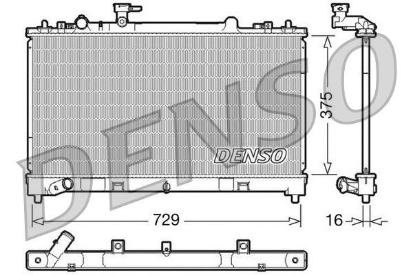 Su Radyatörü  DENSO DRM44023