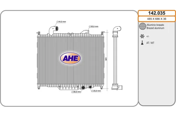 Su Radyatörü  Mercedes CLA -Serisi (BM117)(03.2013->)  NISSENS 64330