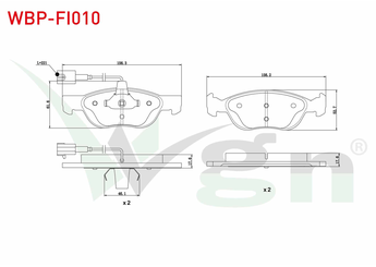 Fren Disk Balata Ön WGN WBP-FI010  