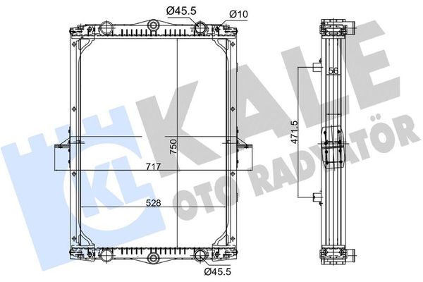 Su Radyatörü  Ford Transit Kamyonet (TT9)(2006->)  KALE 363880