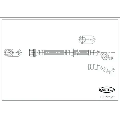 Fren Hortumu Arka Sağ Toyota Auris (E15)(10.2006->)  ASPART 3HOS1500