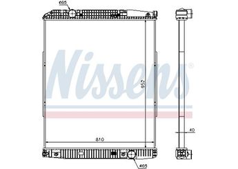 Su Radyatörü  NISSENS 626490  8200115542 9425001103 942 500 11 03 9425001703 942 500 17 03 9425003103 942 500 31 03 9425003203 942 500 32 03 9425000803 9425003303 9605001701 A9425000803 A9425001103 A9425001703 A9425003103 A9425003203 A9425003303 A9605001701