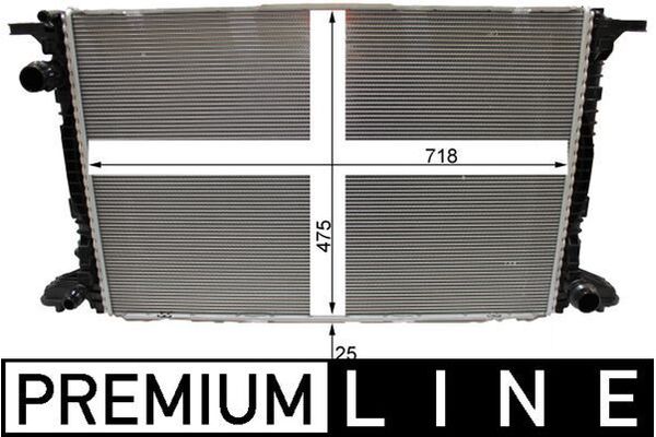 Su Radyatörü  Audi Q5 (FYG)(06.2020->)  MAHLE CR 2180 000P