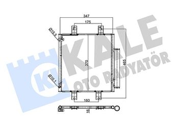Klima Radyatörü  KALE 354045  88450B1020 88450B1020000 88450B1030