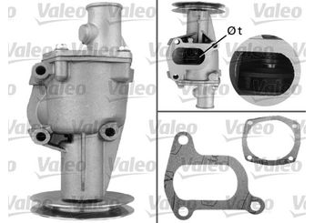 Devirdaim Su Pompası  VALEO 506268  7617364