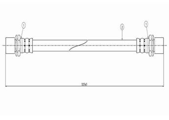 Fren Hortumu Ön Sağ veya Sol CAVO C800 123A  9695033205 9,0947E12 9,0947E+12 9094702339 9094702347 9094702393 9094702403