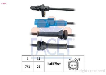 Abs Sensörü Arka Sağ veya Sol SAGEM 60251  4545E5 4545 E5 4545J8 4545 J8 9665592380 96 655 923 80 131540