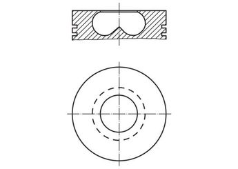 Piston (86.51MM-0.50)  MAHLE 015 69 02  8714080000 8714080700 8772708
