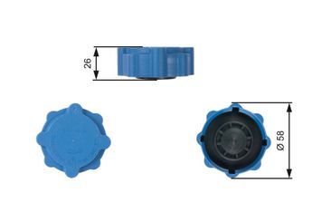 Radyatör Yedek Su Depo Kapağı  GATES RC214  6U0121321A