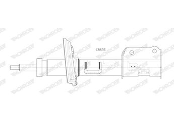 Amortisör Ön Sağ MONROE G8695  K68259678AB K68290224AA K68290224AB K68290232AB K68290234AB K68290236AB