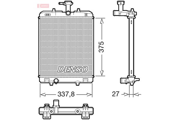 Su Radyatörü  DENSO DRM50134