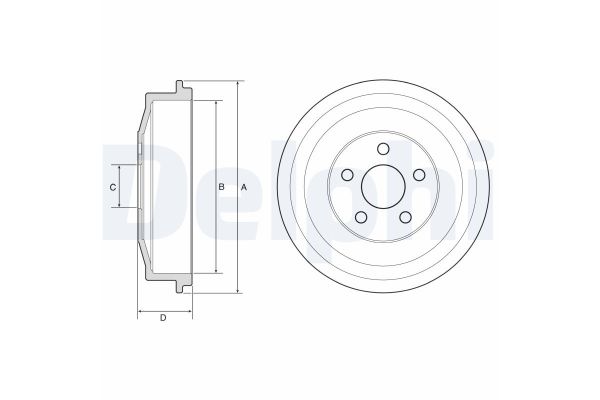 Kampana Arka Sağ veya Sol DELPHI BF640