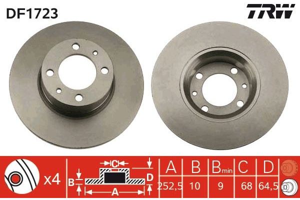 Fren Disk Ayna Ön Sağ ve Sol KRAFTVOLL 07041005