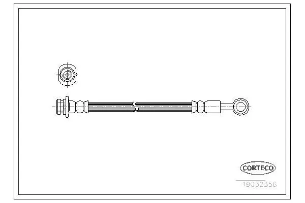 Fren Hortumu Arka Sağ veya Sol Nissan Patrol GR (Y60)(09.1988->)  CAVO C901 233A