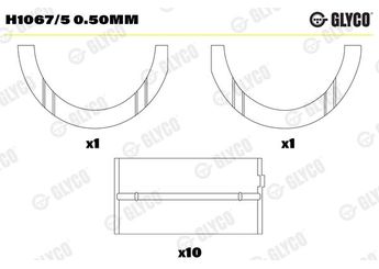 Ana Yatak (0.50)  GLYCO H1067/5 0.50mm  H1067/5 0.50MM