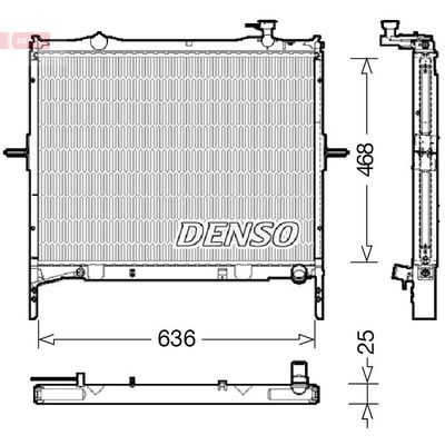 Su Radyatörü  DENSO DRM43001