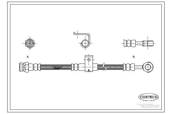 Fren Hortumu Arka Sağ Hyundai Sonata (Y3)(1994->)  MAHER 04070