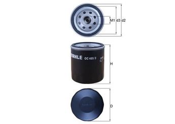 Yağ Filtresi  MAHLE OC 405/3  650401 55352643 92142009 93156300 93178952 93179720 93745067 94797406 95509857 96352845 96395221 96458873 96879797 55496757 93183723 A124E6196S 650104 0650104 650144 0650144 0650401 5650343 650381 9118634 93156243