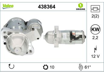 Marş Dinamosu  VALEO 438364  361003A100 373003A002 36100-3A100