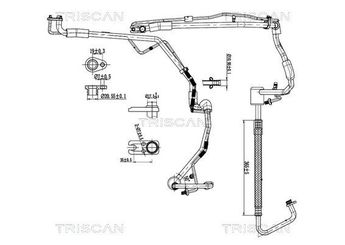 Klima Hortumu  PSA ORJINAL 6460VE  6460VE 6460.VE 6477Q1 6477.Q1 1400282180 1440080880