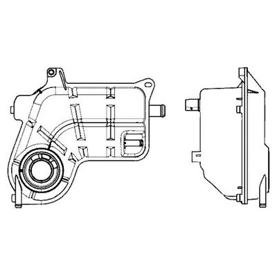 Radyatör Yedek Su Deposu  Audi A6 Sedan (4B2)(06.2001->)  MAHLE CRT 25 000S