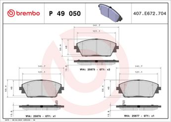 Fren Disk Balata Ön BREMBO P 49 050  B6YS3328ZA B4Y03328ZA B4Y03328ZB B6YS3328Z B6YS3328ZB BHY13328ZA BHY13328ZA9C D4YS3328ZA D5YG3328Z DFY53328Z DGY93328Z D4YS3328Z
