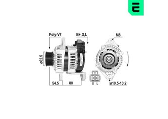 Alternatör  ERA 211029A  8973697161 897369-7161