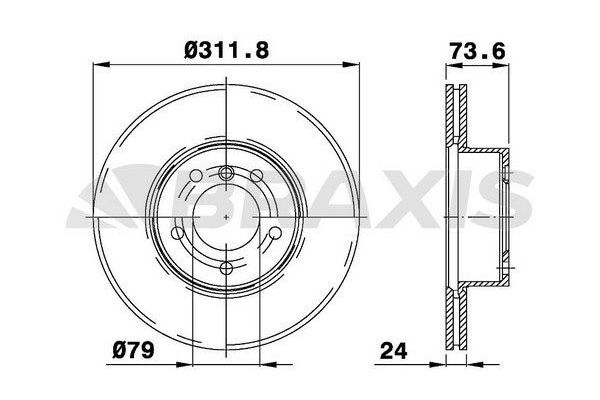 Fren Disk Ayna Ön Sağ ve Sol BRAXIS AD0139
