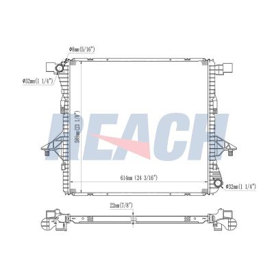 Su Radyatörü  Volkswagen Amarok (S6B)(08.2016->2020)  MAHER 14641