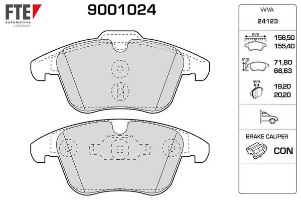 Fren Disk Balata Ön Land Rover Freelander 2 (LN)(01.2007->)  FTE 9001024