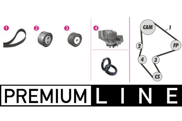 Devirdaim Su Pompası  Fiat Ducato 2,0 JTD Kamyonet (03.1994->)  MAHLE CPK 26 000P