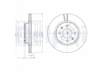 Fren Disk Ayna Ön Sağ ve Sol DELPHI BG4535C  517121J500 51712-1J500