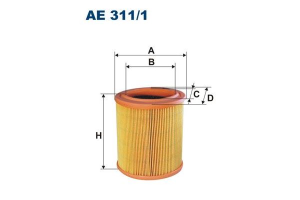 Hava Filtresi  Peugeot 106 (S2)(04.1996->)  FILTRON AE 311/1