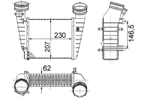 Turbo Radyatörü  MAHLE CI 346 000S