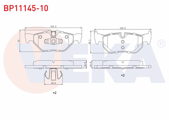 Fren Disk Balata Arka VEKA BP11145-10  