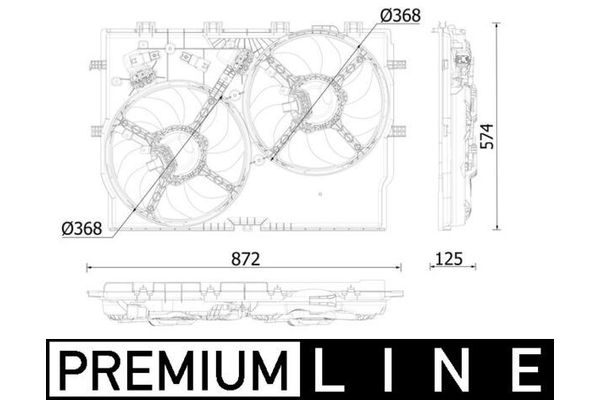 Radyatör Fan ve Motoru  MAHLE CFF 552 000P