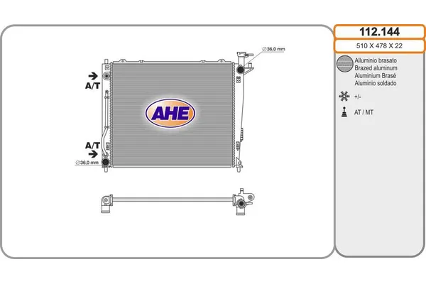 Su Radyatörü  MGA 80357
