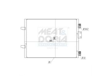 Klima Radyatörü  MGA 82254  7700436062