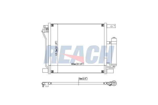 Klima Radyatörü  MAHER 18990