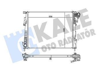 Su Radyatörü  KALE 351215  BCI042022 MPE154023  MPE154023 2140000Q0C 21400-00Q0C 4416948 8200411166 82 00 411 166 93854164