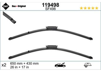Silecek Süpürgesi Ön  650 mm - 26 inç PSA ORJINAL 1611870280  1611870280 16 118 702 80 1611870480 16 118 704 80