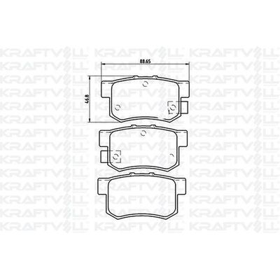 Fren Disk Balata Arka KRAFTVOLL 07010080