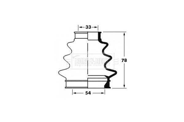 Aks Körüğü Ön Dış Sağ veya Sol BMW M3 Serisi Coupe (E46)(2000->)  BMW ORJINAL 33217561687
