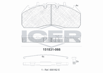 Fren Disk Balata Arka VALEO 883145  5001864363 5001864364 7421399929 7422921057 20568711 2 056 871 1 21352570 2 135 257 0 21496550 2 149 655 0 20526568 20560412 20568714 21488185 23149532