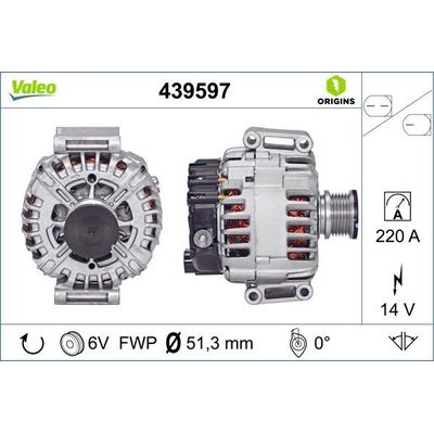 Alternatör  VALEO 439597