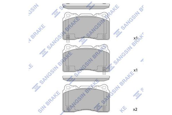Fren Disk Balata Ön Honda Civic HB (FK)(01.2017->)  SANGSIN SP2119