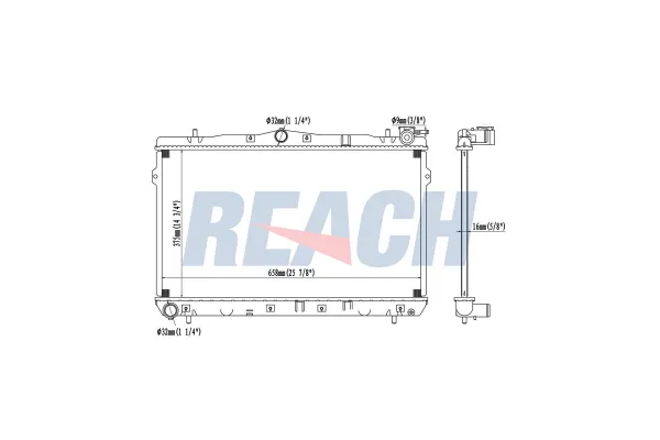 Su Radyatörü  Hyundai Lantra S.Wagon (RD)(1999->)  VEKA 16-1216B
